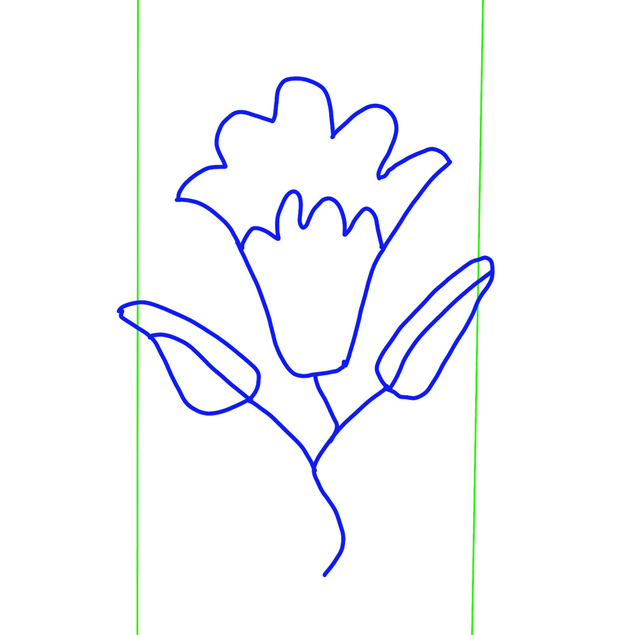 Flower Line Drawing, Group C