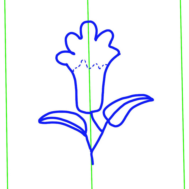 Flower Line Drawing, Group B